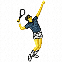 Tennis Embroidery Design 4